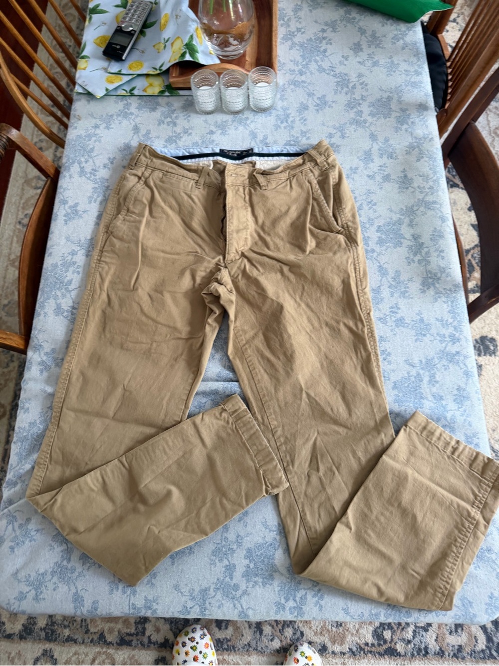Abercrombie & Fitch Tan Cotton Chinos